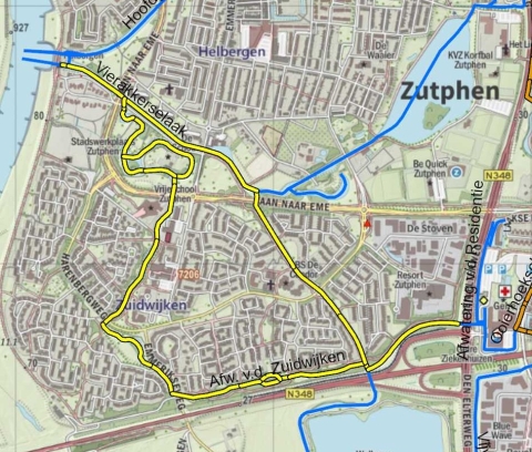 We gaan de vijvers en singel baggeren in Zuidwijken in Zutphen.