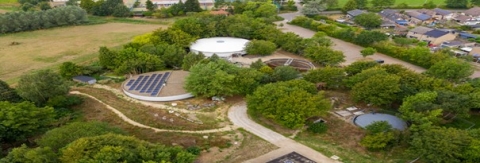Natuurpark Kronenkamp vanuit de lucht