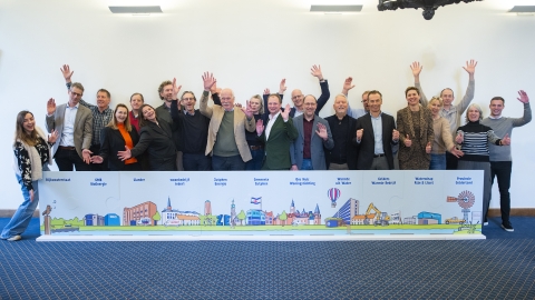 Alle betrokken partijen tijdens de bijeenkomst