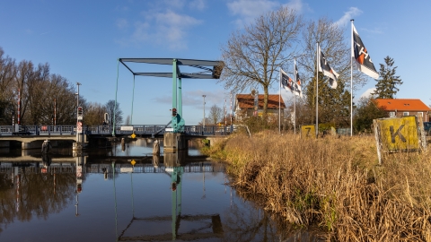 Ophaalbrug over de Oude Ijssel in Terborg