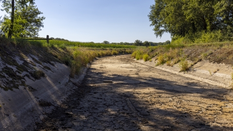 Drooggevallen Bielheimerbeek bij Varsseveld